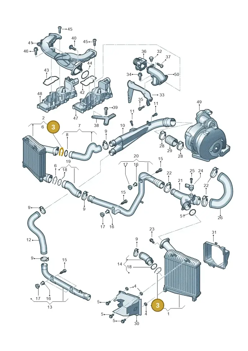 1J0145769C — Audi Q7 qu. 3.0 TDI (2009-2015) diagram 274145780, position 3