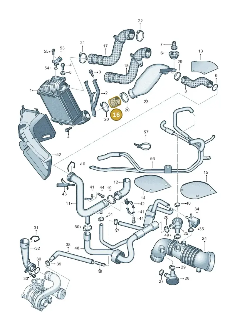 1J0145834A — Audi TT Coupe/Roadster (2002-2006) diagram 278145750, position 16