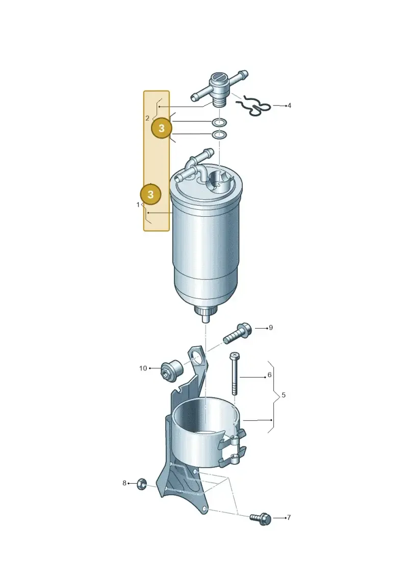 1J0198247 — Audi A4/S4 Cabrio./qu. 07> (2006-) diagram 249127400, position 3