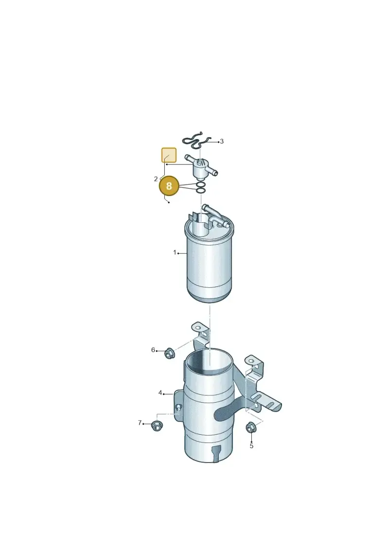 1J0198247 — Audi A4/S4/Av./qu.     05> (2005-) diagram 448127400, position 8