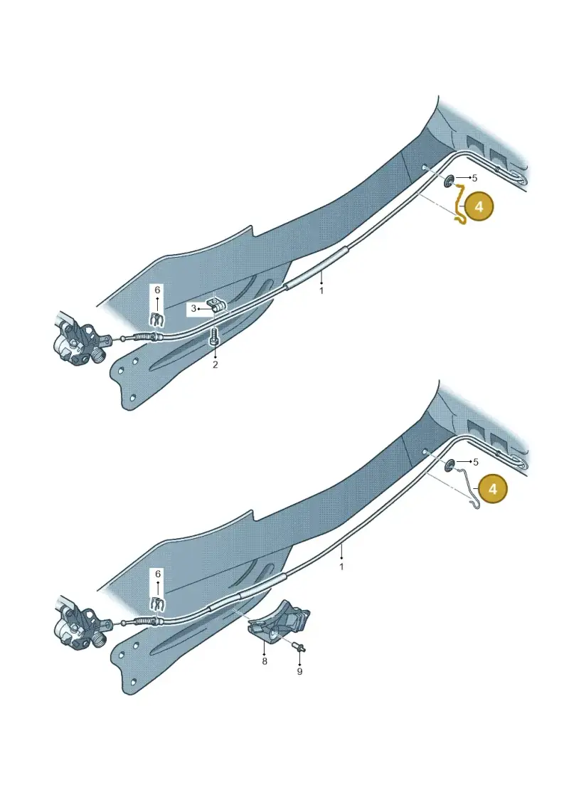 1J0609651H — Audi A3 Sportback (2008-2013) diagram 412609850, position 4