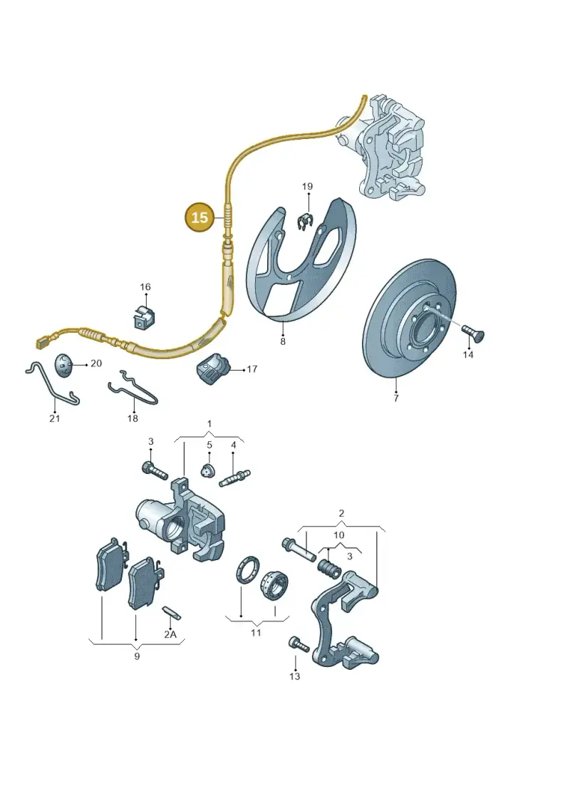 1J0609721AQ — Audi A3         "BR."M.06> (2005-2006) diagram 194615600, position 15