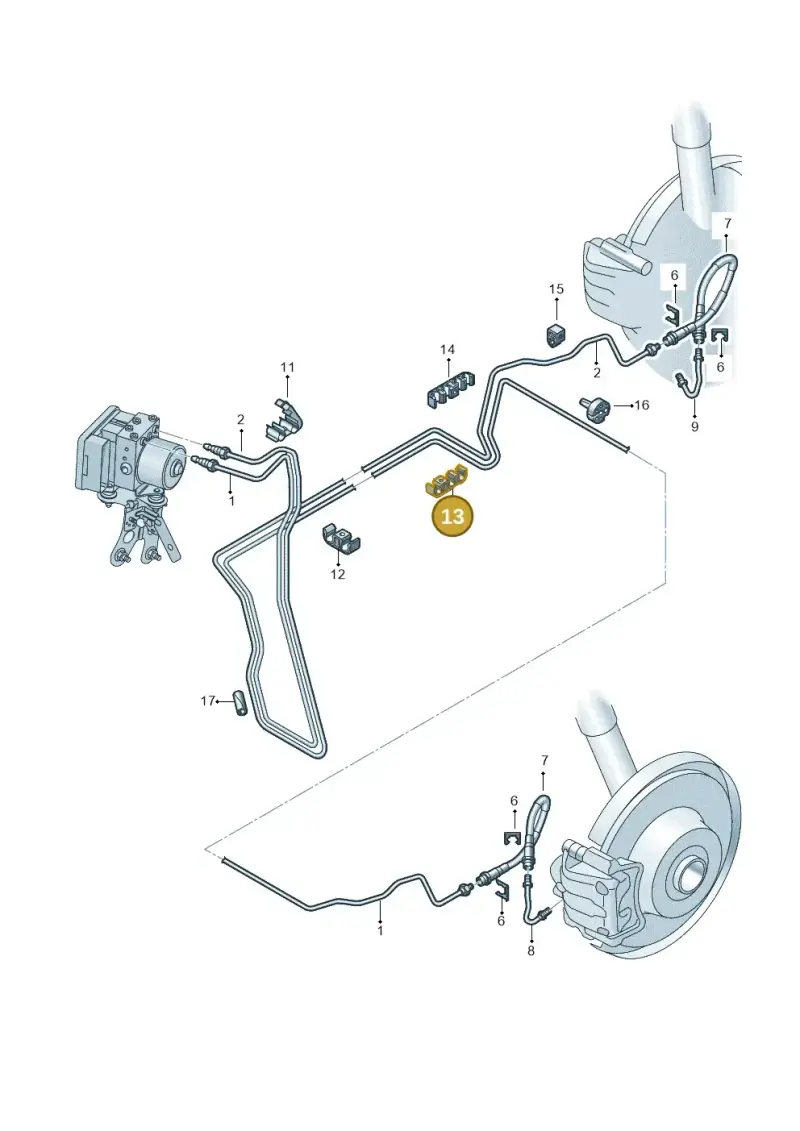 1J0611797A — Audi TTS Coupe 2.0 (2010-2014) diagram 609611300, position 13
