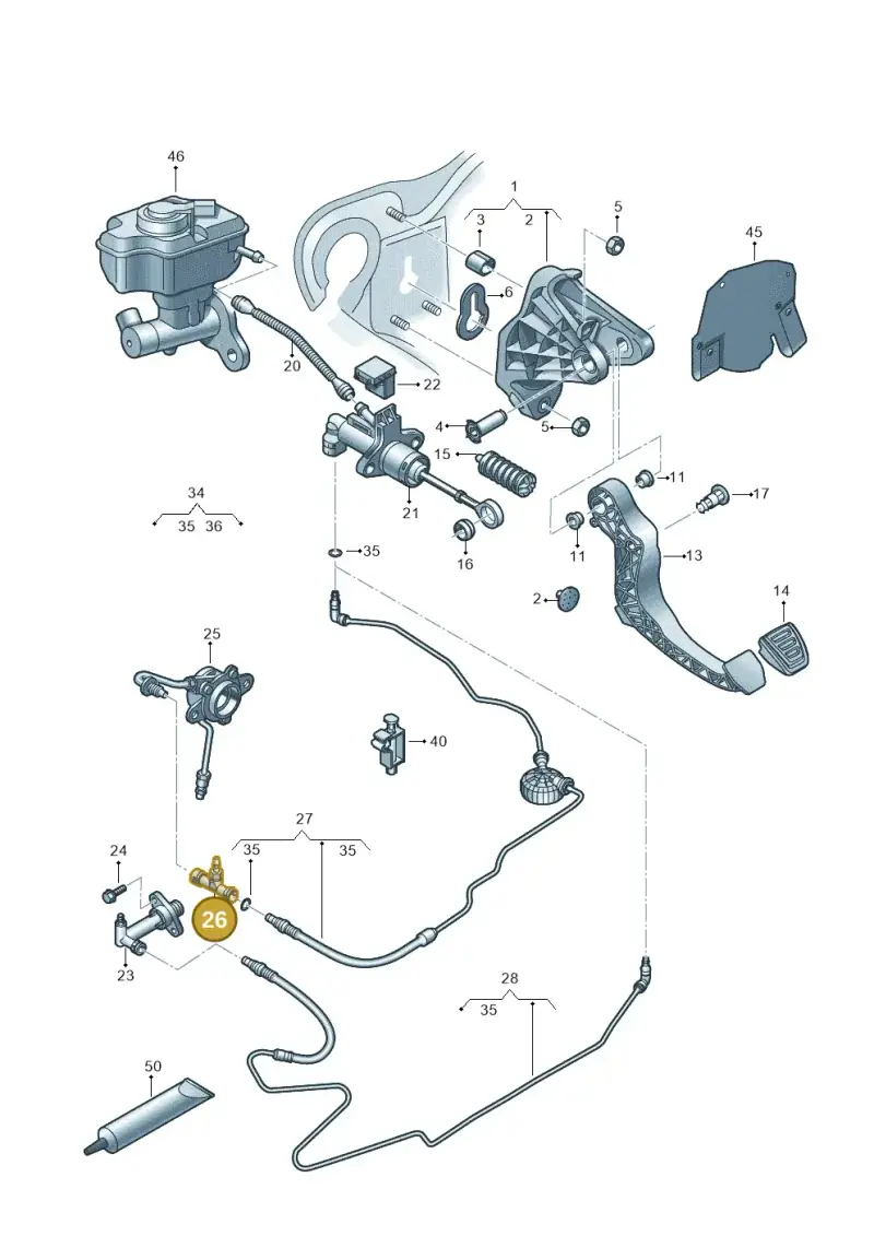 1J0721468E — Audi A1 Sportback (2014-2018) diagram 792721300, position 26