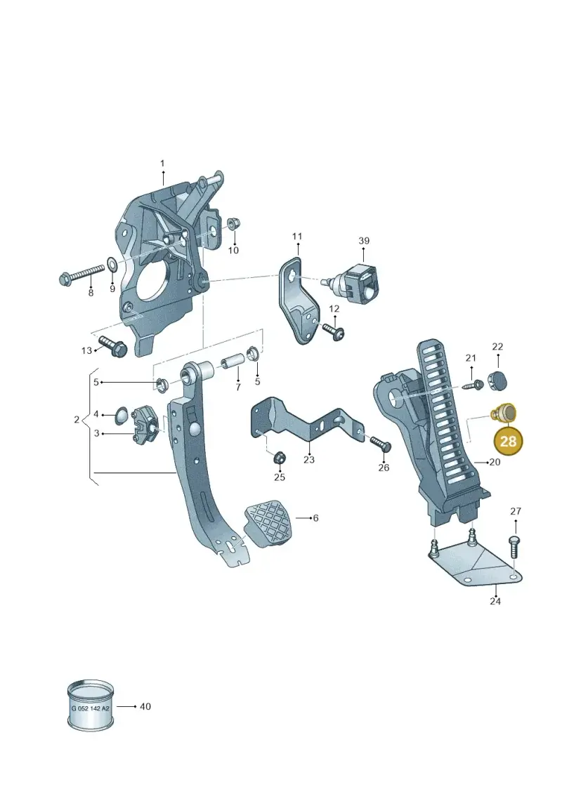 1J0723549B — Audi R8 qu. 5.2 (2012-2015) diagram 618721700, position 28