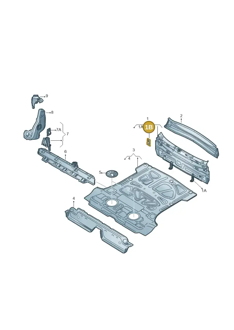 1J0804299 — Audi Q3 1.4 (2016-) diagram 728813000, position 1B