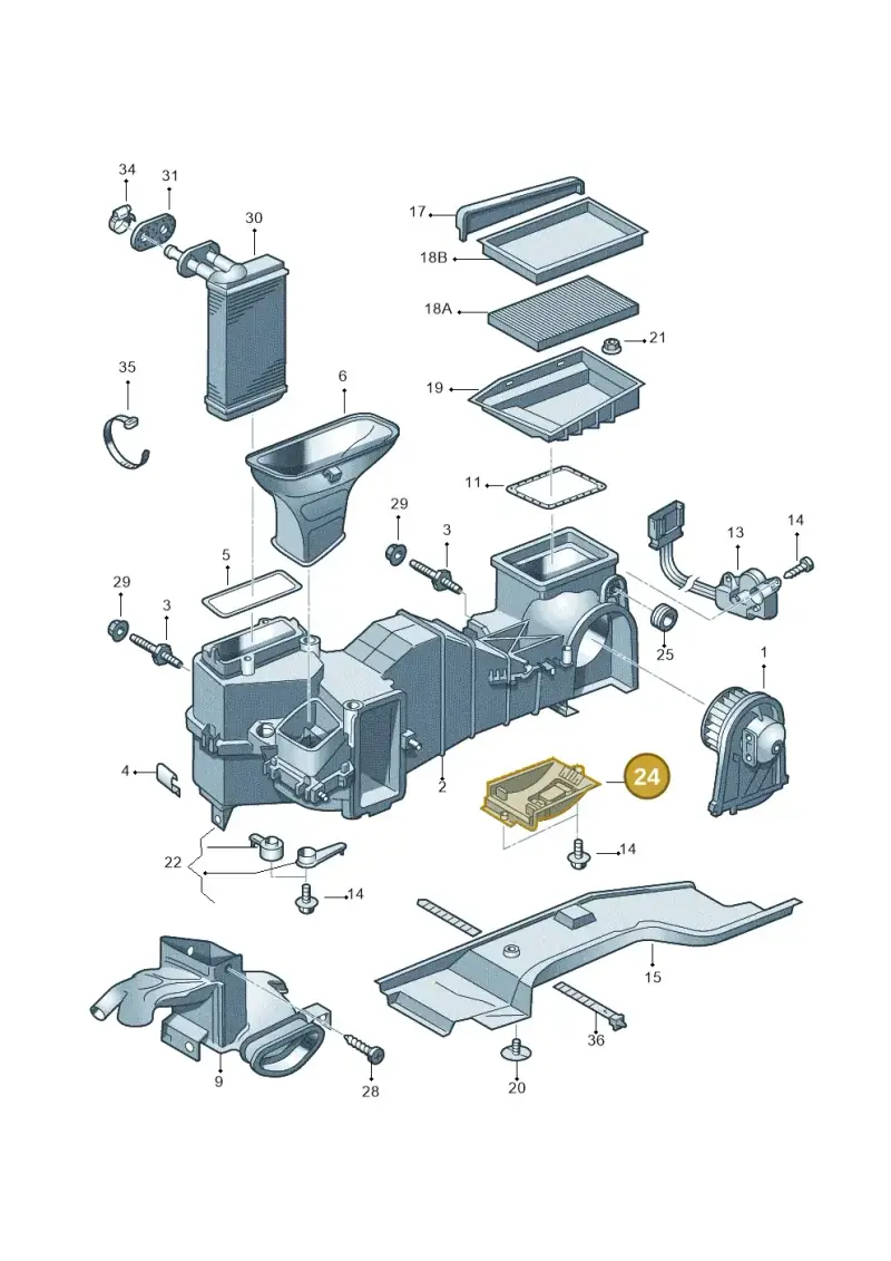 1J0819022A — Audi TT Coupe/Roadster (2002-2006) diagram 194819200, position 24