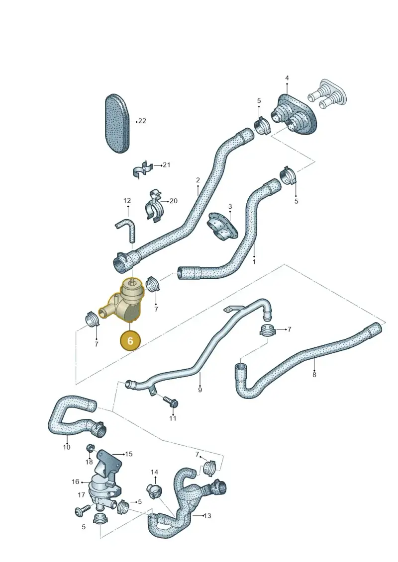 1J0819809 — Audi A5/S5 Coupe       08> (2007-) diagram 620819500, position 6
