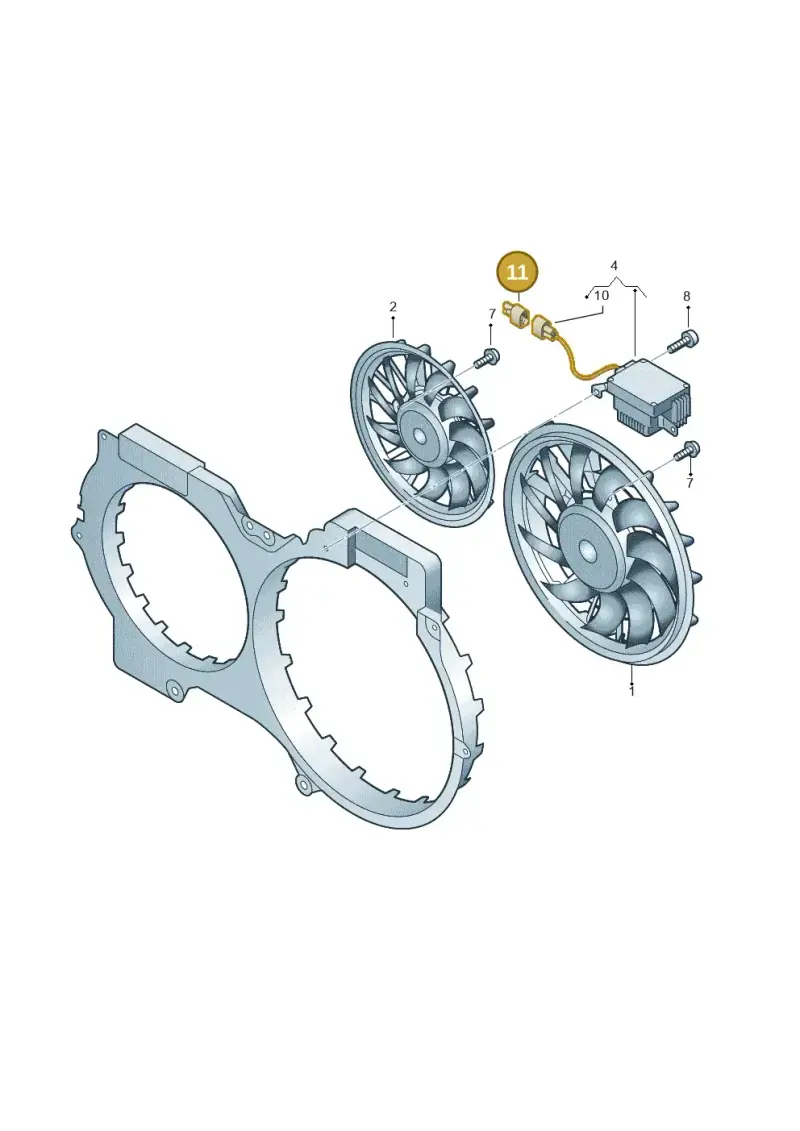 1J0906234 — Audi Q3 1.4 (2016-) diagram 448959500, position 11