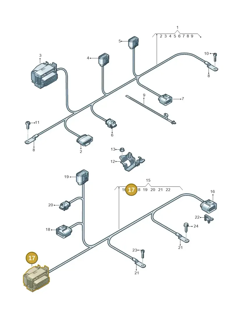 1J0906379B — Audi Q8 e-tron (2018-2020) diagram 586971050, position 17