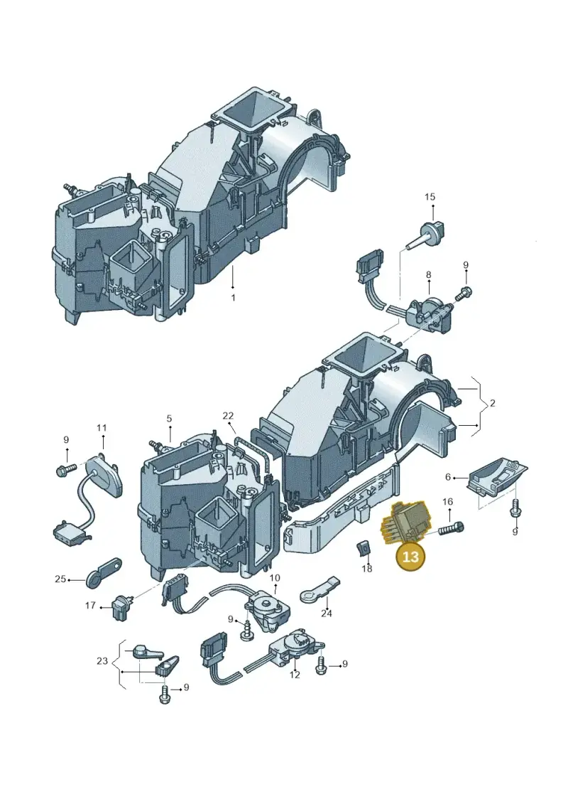 1J0907521 — Audi TT Coupe/Roadster (2002-2006) diagram 194820200, position 13