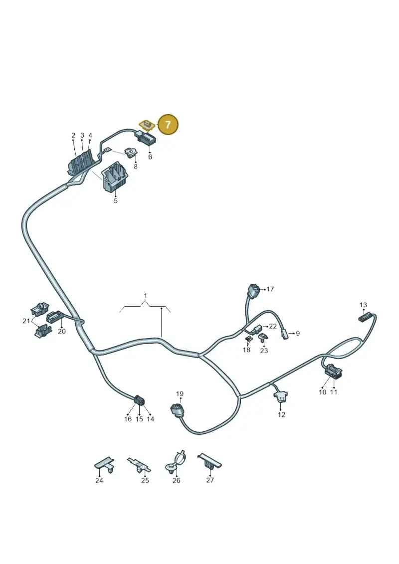 1J0937510A — Audi Q4 Sportback (2021-2022) diagram 89a972499, position 7