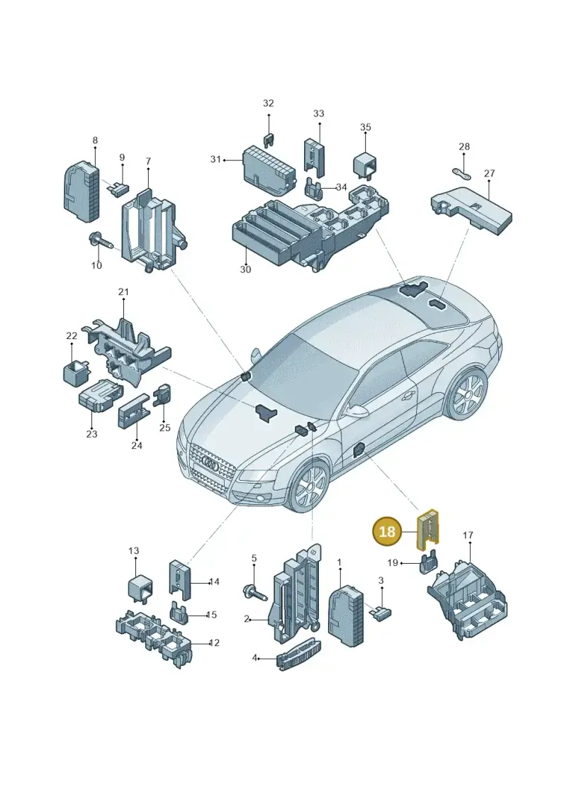 1J0937530 — Audi Q5 qu. 2.0 (2009-2018) diagram 687937000, position 18