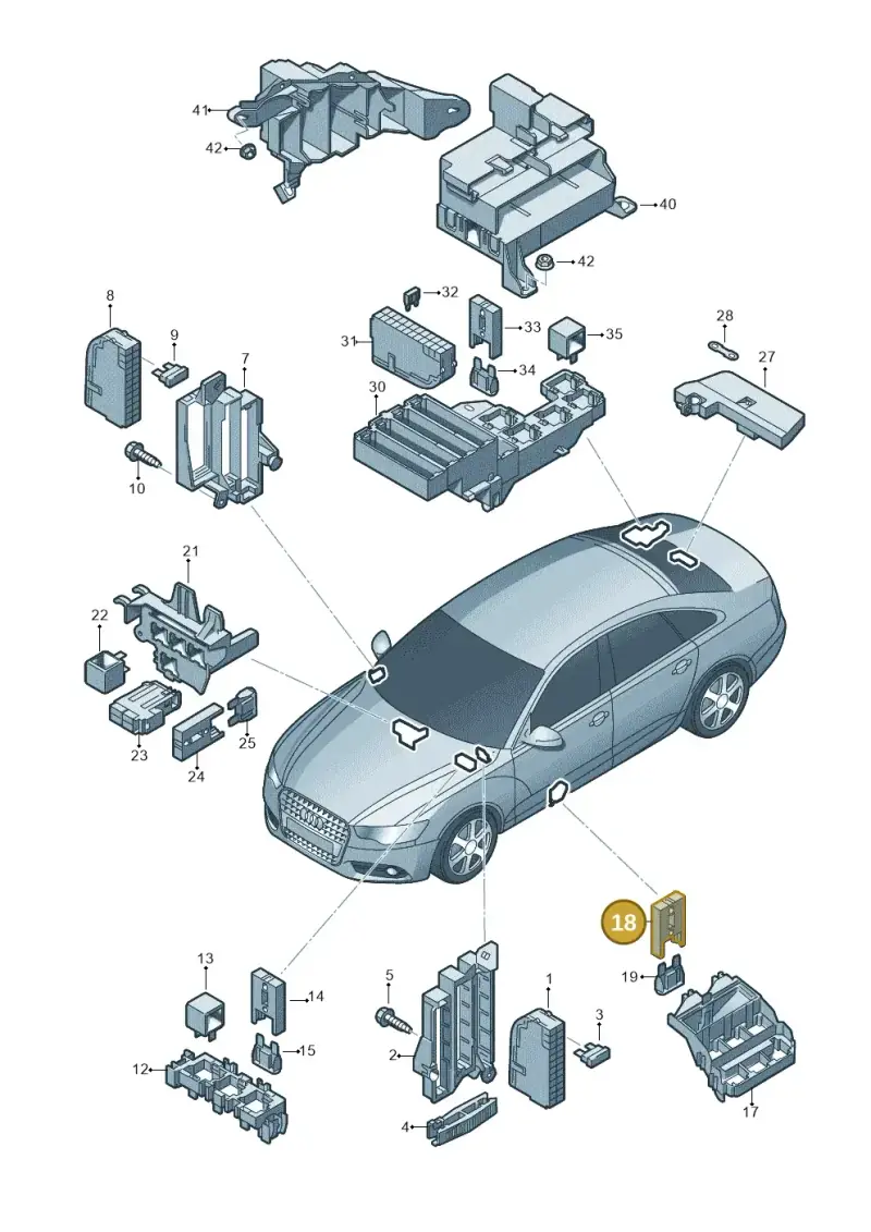 1J0937530 — Audi A6 qu. 3.0 tdi (2014-2018) diagram 717937000, position 18