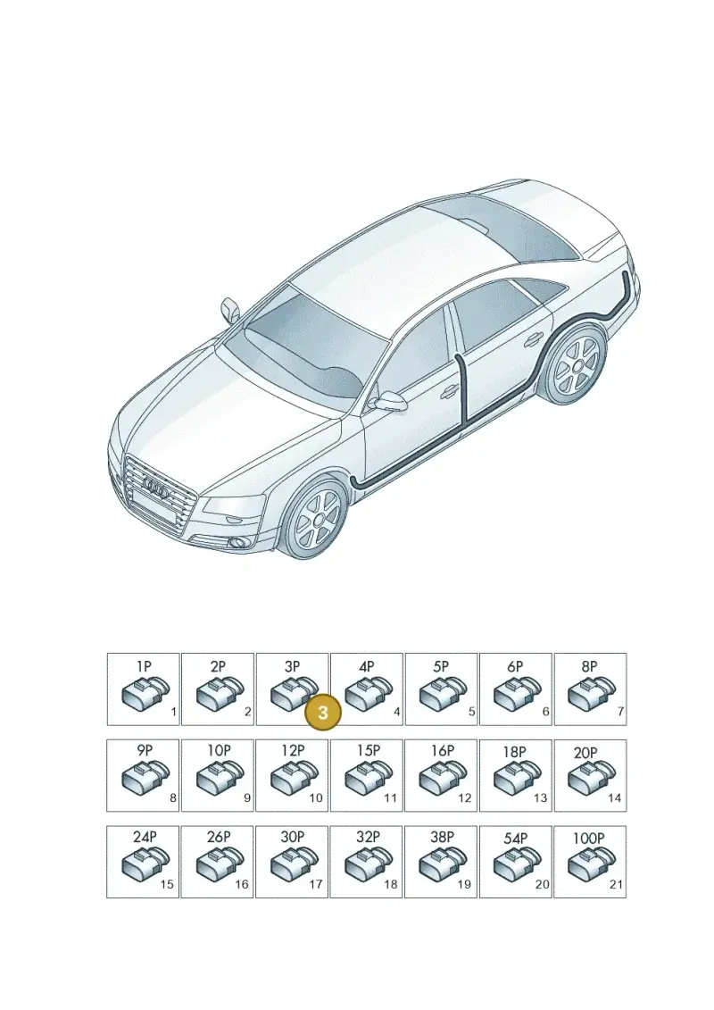 1J0937714A — Audi A8L qu. 3.0 TDI (2013-2018) diagram 771971830, position 3