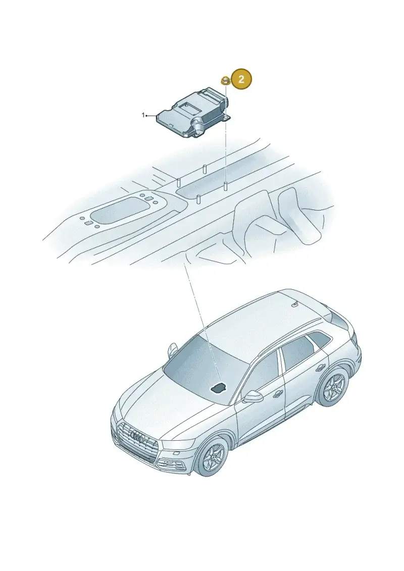 1J0971254 — Audi Q5 (2016-2020) diagram 896907777, position 2