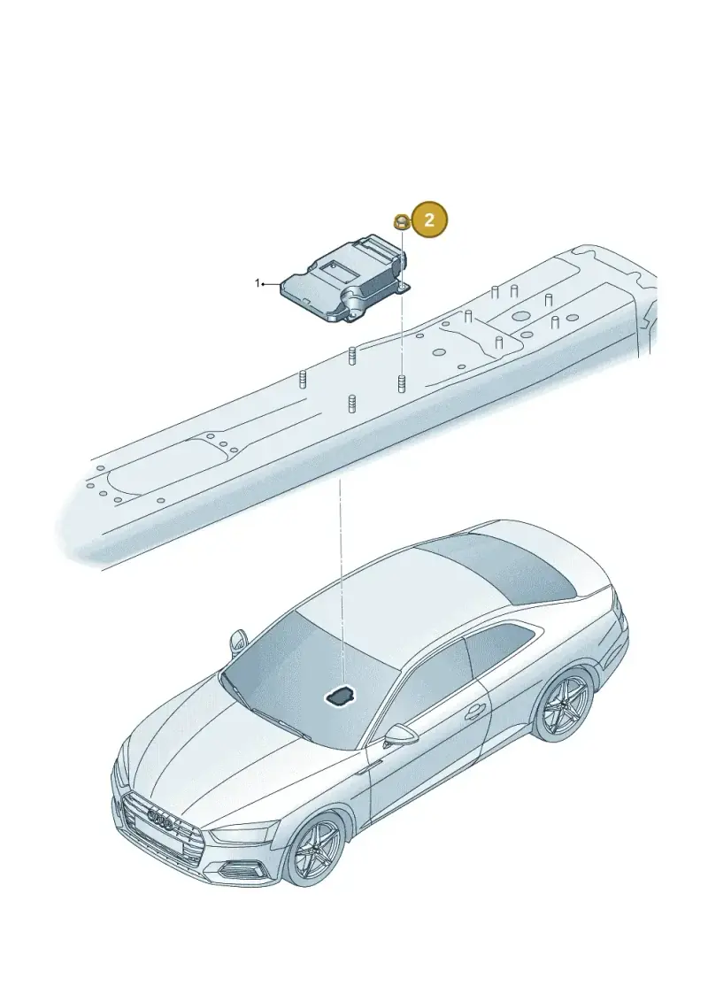 1J0971254 — Audi RS5 Sportback (2017-) diagram 897907770, position 2