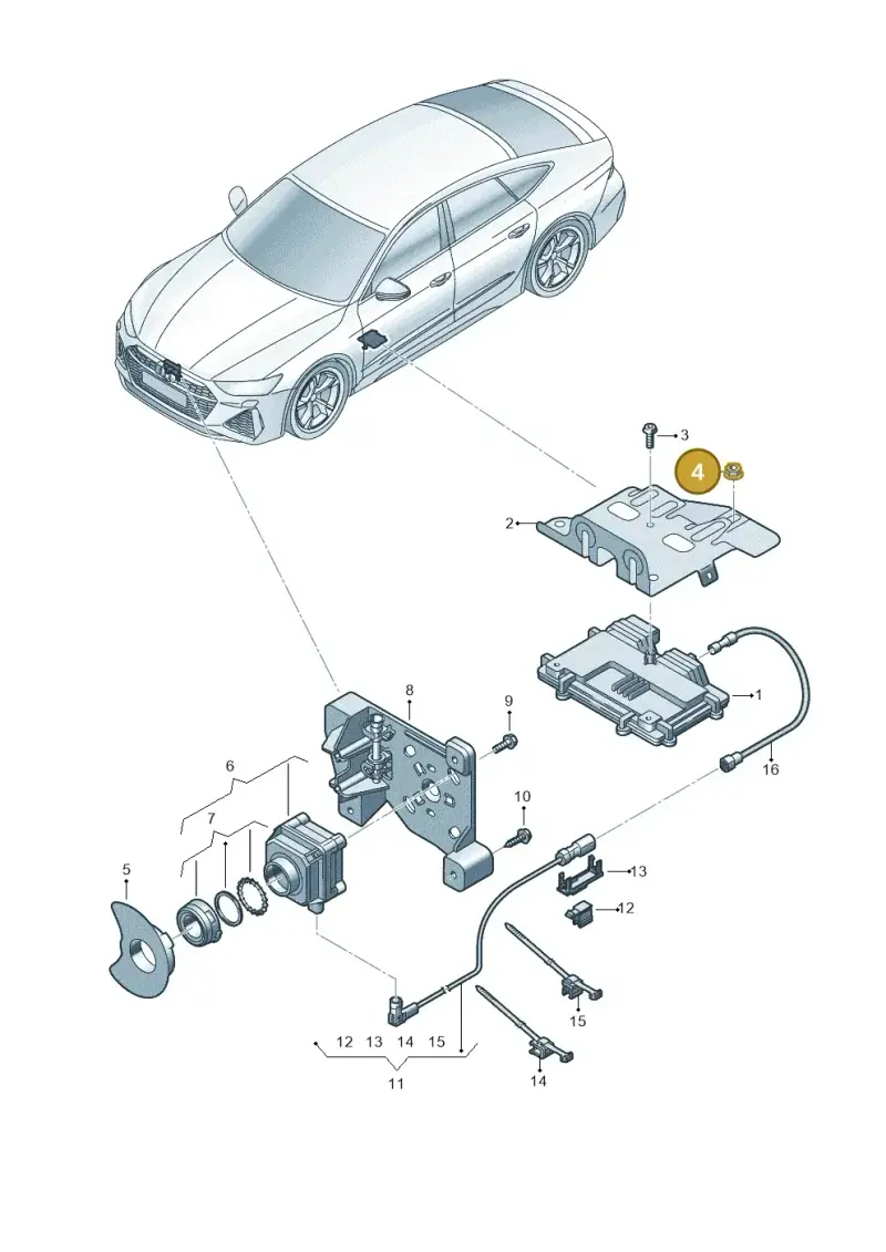 1J0971254B — Audi RS7 Sportback (2019-) diagram 538907240, position 4