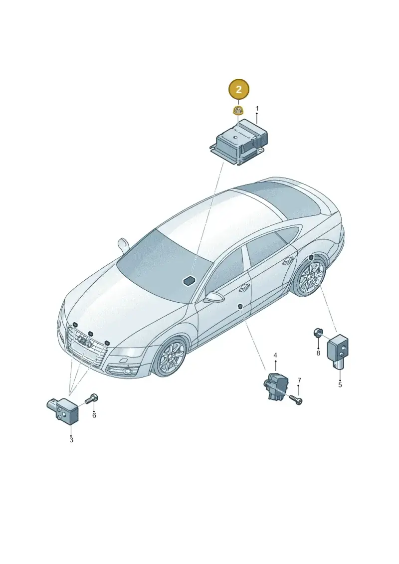 1J0971254B — Audi A7 Sportback (2014-2018) diagram 765959300, position 2