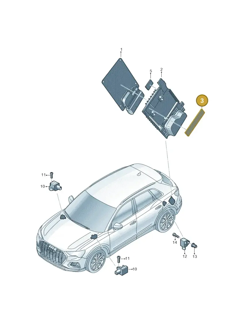 1J0971798C — Audi RSQ3 Sportback (2019-2024) diagram 597907077, position 3