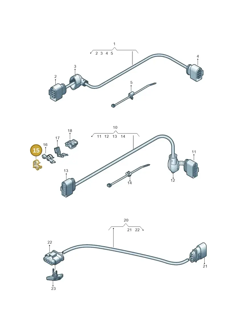 1J0971842 — Audi Q2 2.0 TDI (2016-2018) diagram 850972550, position 15