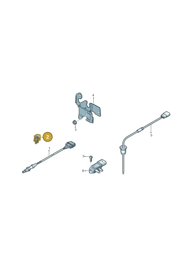1J0971842 — Audi A3 Sportback (2016-2020) diagram 890906080, position 2