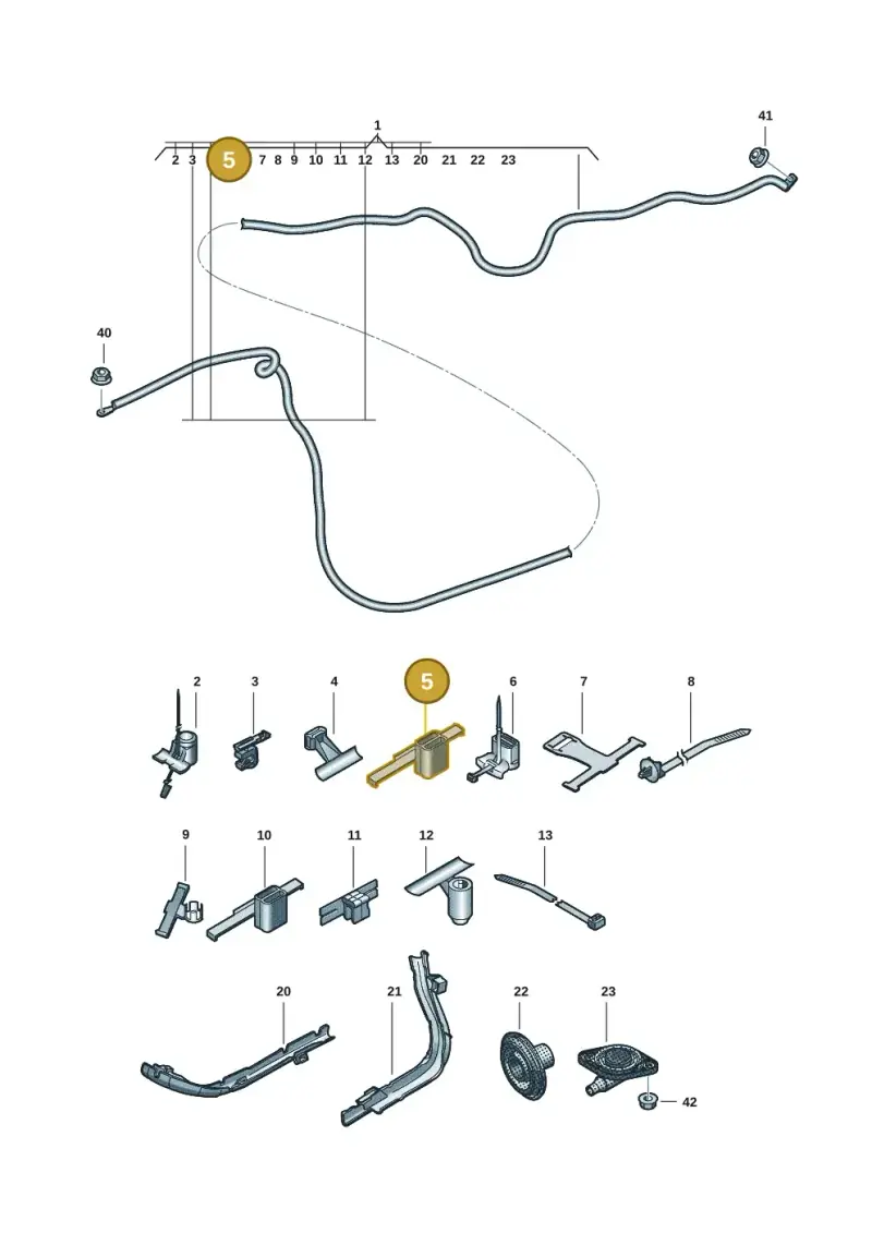 1J0971930E — Audi A5 Limo 2.0 (2024-) diagram 8wk972000, position 5
