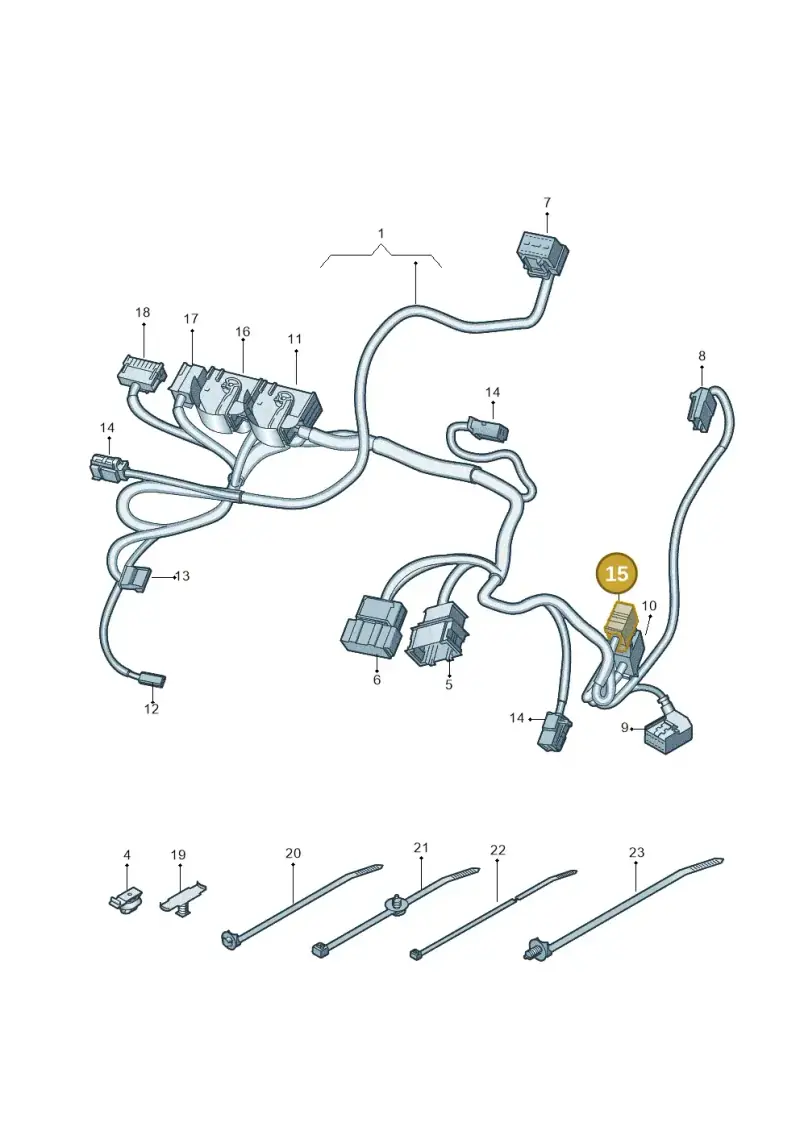 1J0972723 — Audi RS6 Avant (2019-) diagram 435882050, position 15