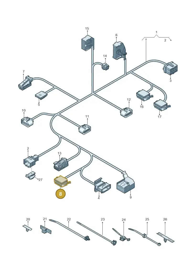 1J0972725 — Audi RS Q8 Quattro (2019-) diagram 429882005, position 8