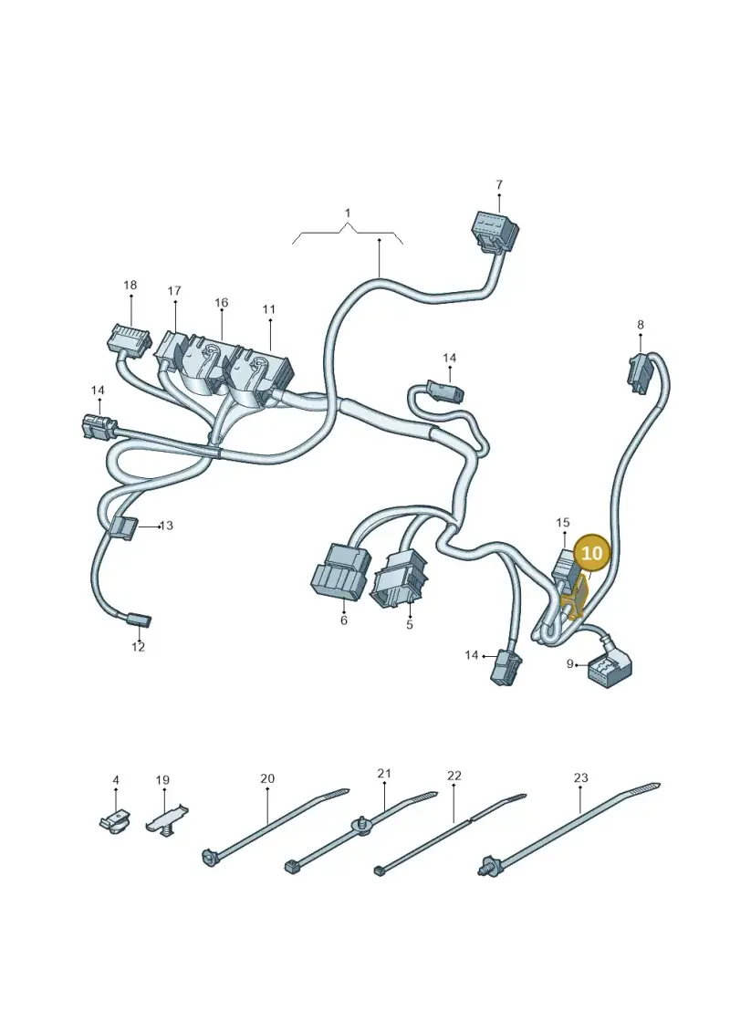 1J0972725 — Audi RS6 Avant (2019-) diagram 435882050, position 10