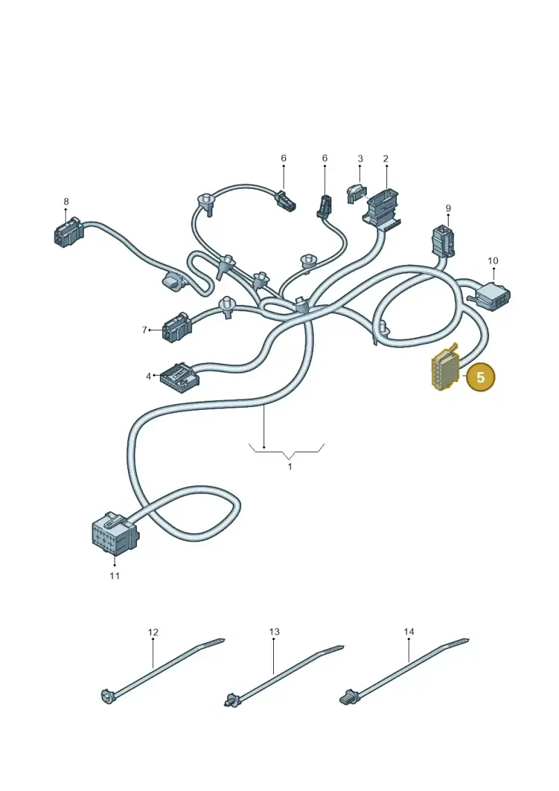 1J0972725 — Audi RSQ3 Sportback (2019-2024) diagram 597882000, position 5