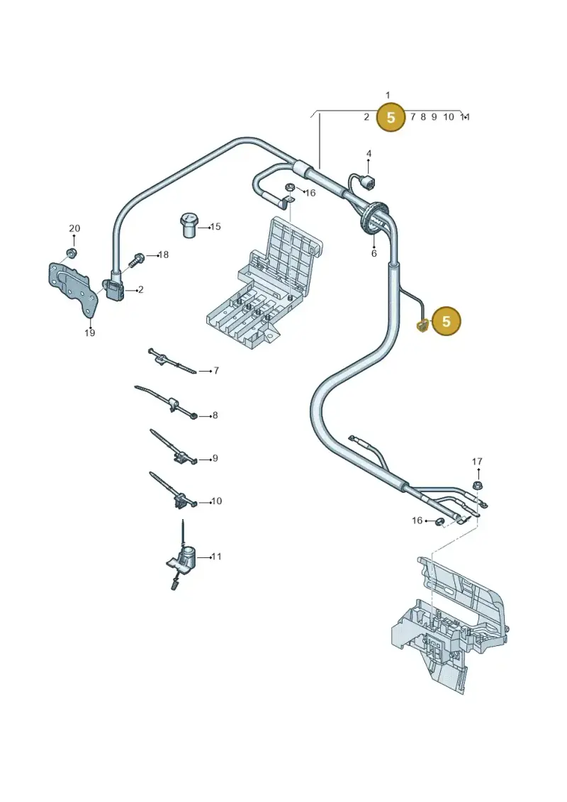 1J0972752 — Audi RS Q8 Quattro (2019-) diagram 429972000, position 5