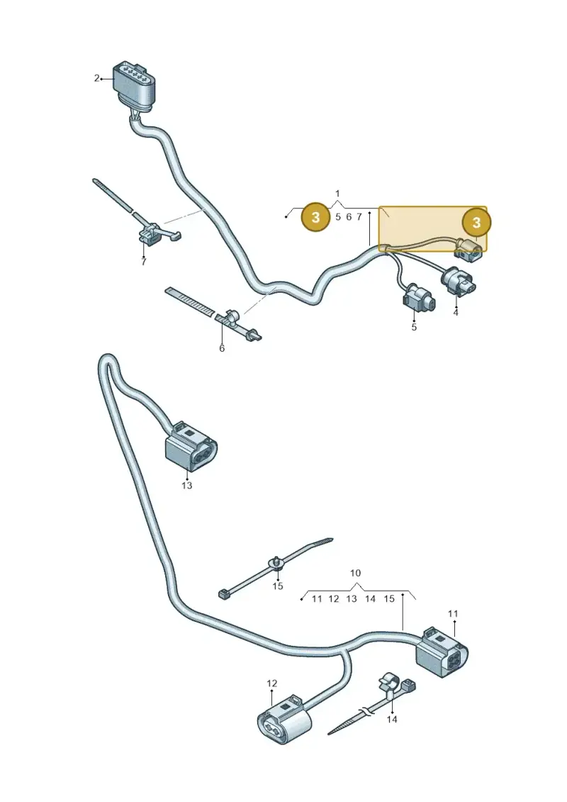 1J0973081 — Audi RS6 Avant (2019-) diagram 538971200, position 3