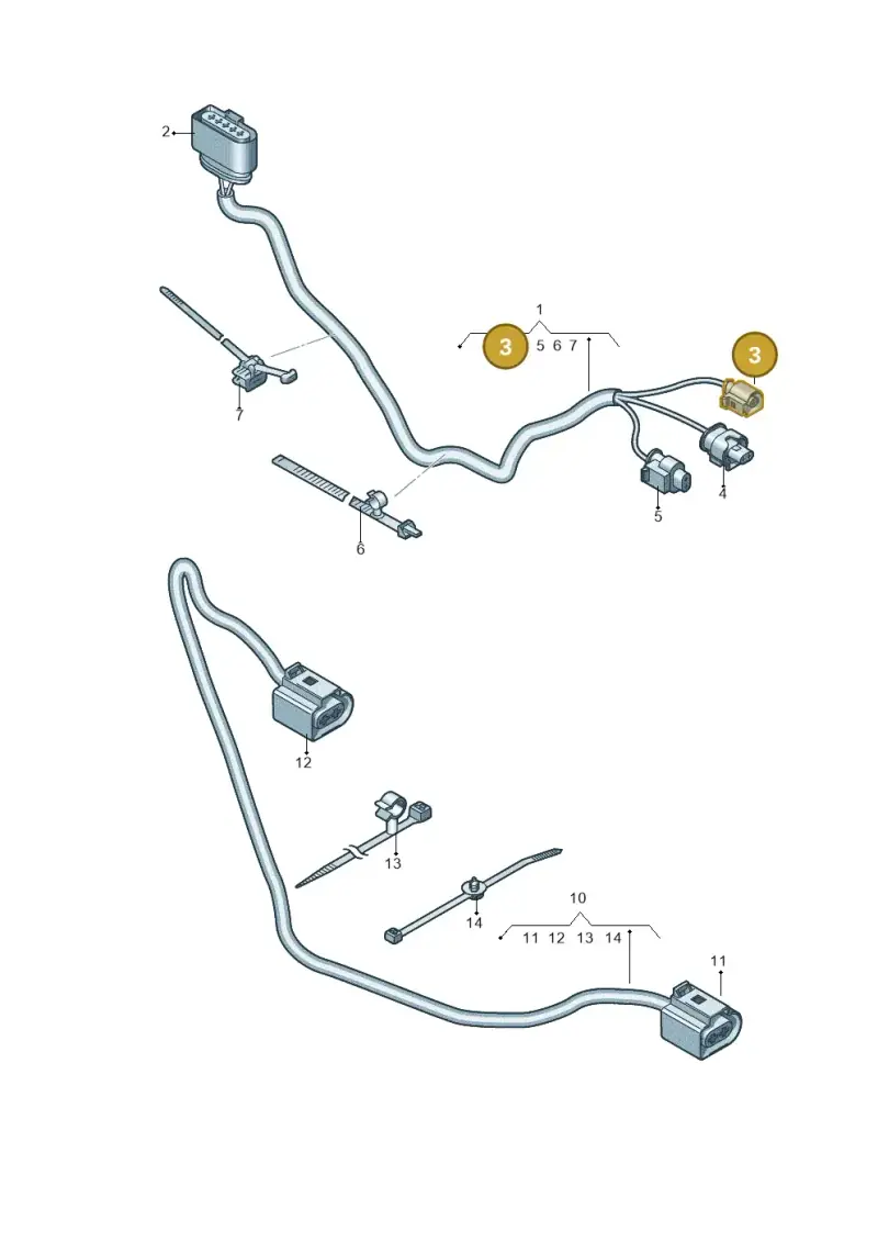 1J0973081 — Audi RS Q8 Quattro (2019-) diagram 838000140, position 3