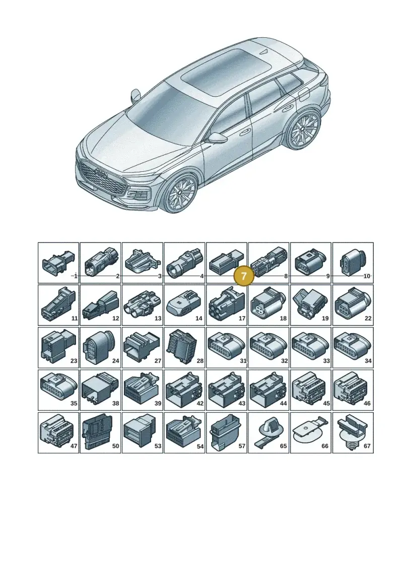 1J0973332 — Audi Q6 e-tron (2023-) diagram f5s971820, position 7