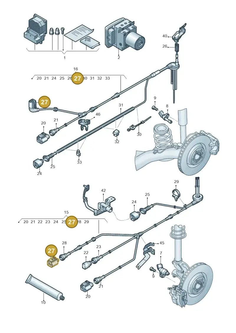 1J0973702A — Audi Q3 1.4 (2016-) diagram 728927000, position 27
