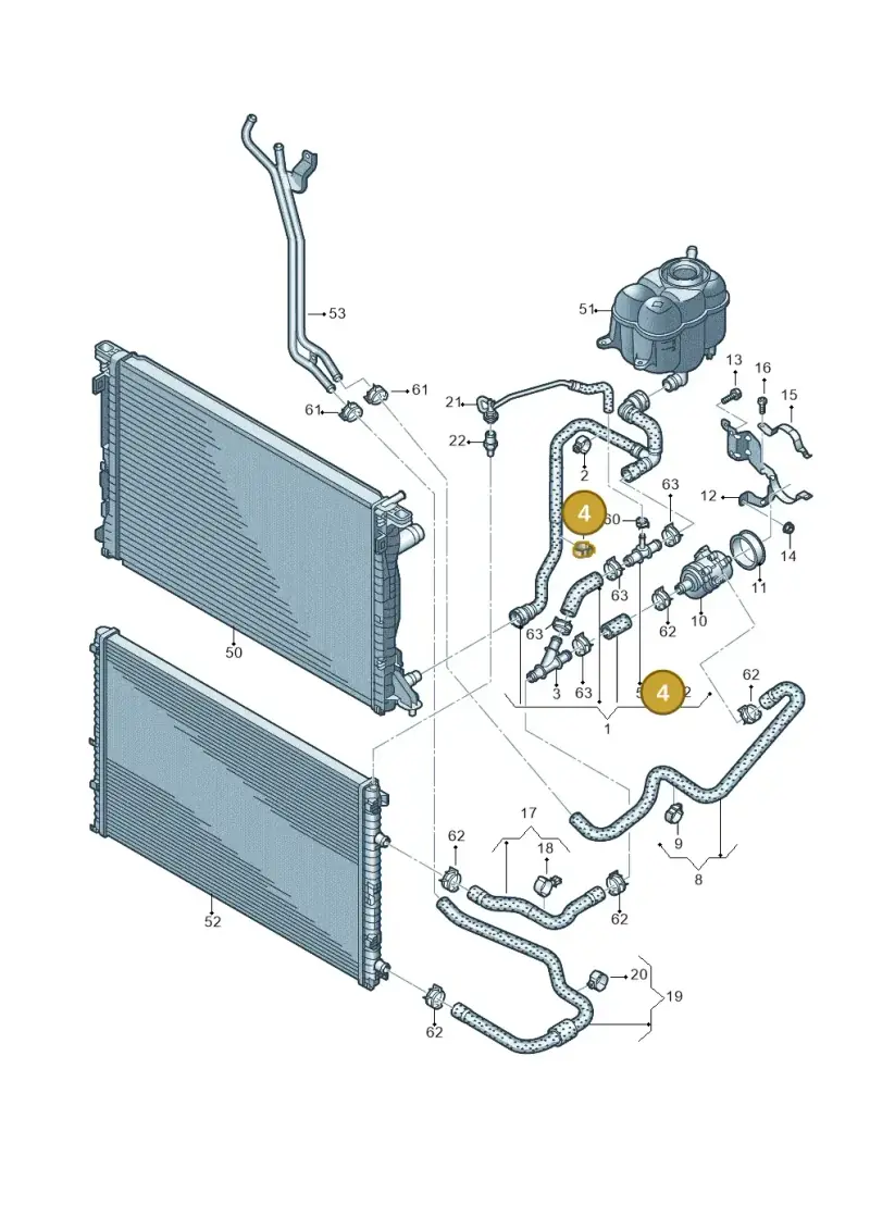 1K0121093CB — Audi Q7 qu. 3.0 TDI (2015-2019) diagram 859121430, position 4