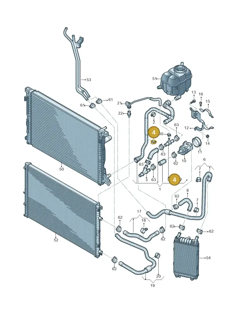 1K0121093CB — Audi Q7 qu. 3.0 TDI (2015-2019) diagram 859121440, position 4