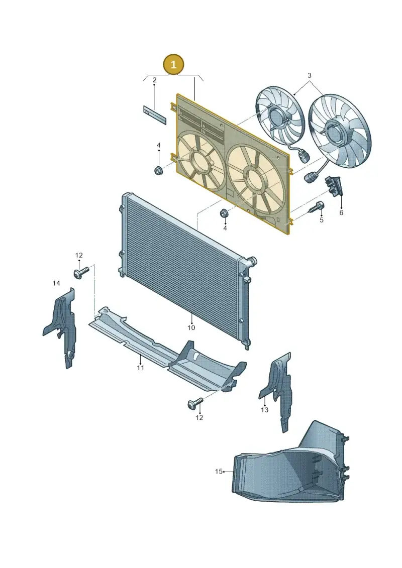 1K0121205AD — Audi RS3 Sportback (2011-2012) diagram 720121900, position 1