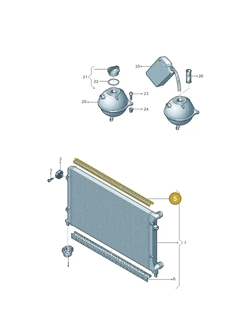 1K0121345 — Audi A3/S3/Sportb./qu. 08 (2007-) diagram 412121700, position 5