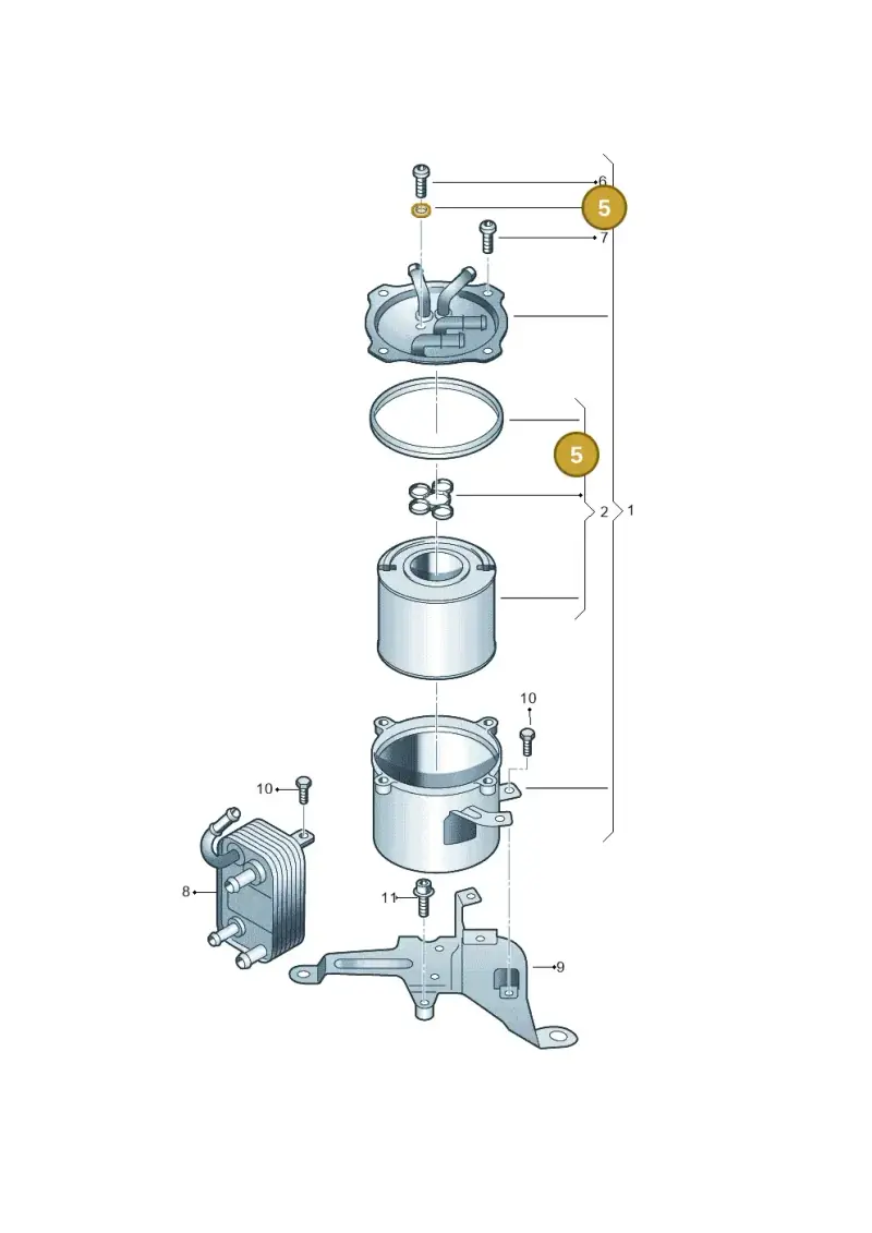 1K0127113B — Audi Q7 qu. 3.0 TDI (2009-2015) diagram 274127450, position 5