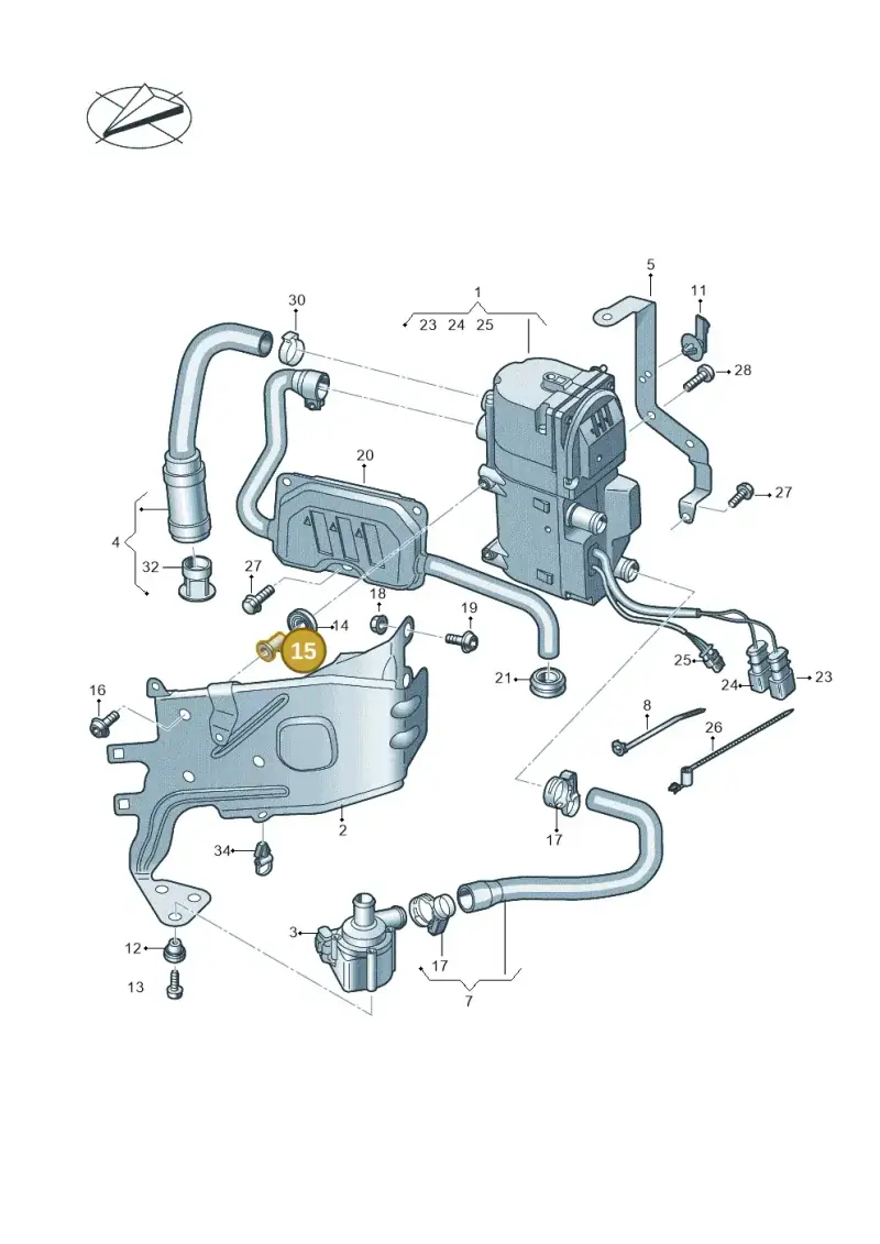 1K0129734B — Audi A6 2.0 (2018-) diagram 435261000, position 15