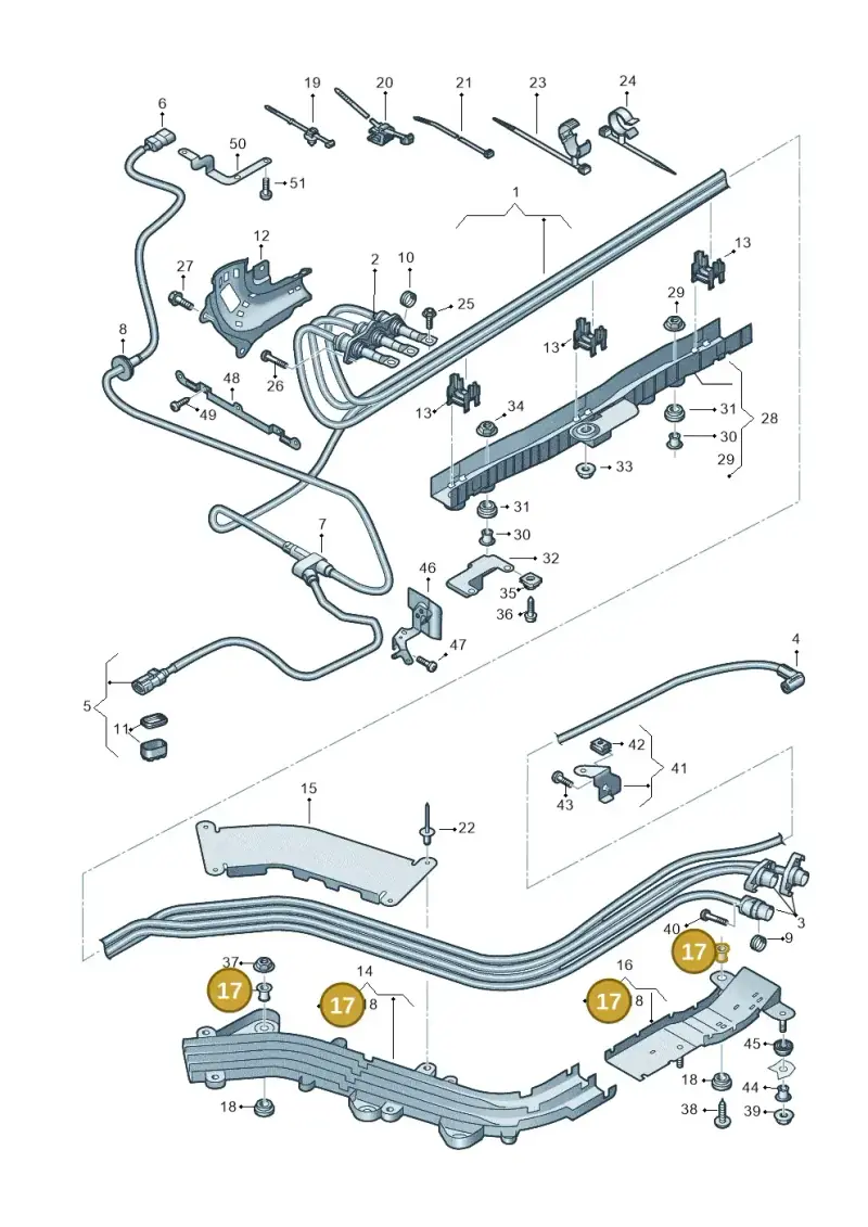 1K0129734B — Audi A6 2.0 (2018-) diagram 435970010, position 17