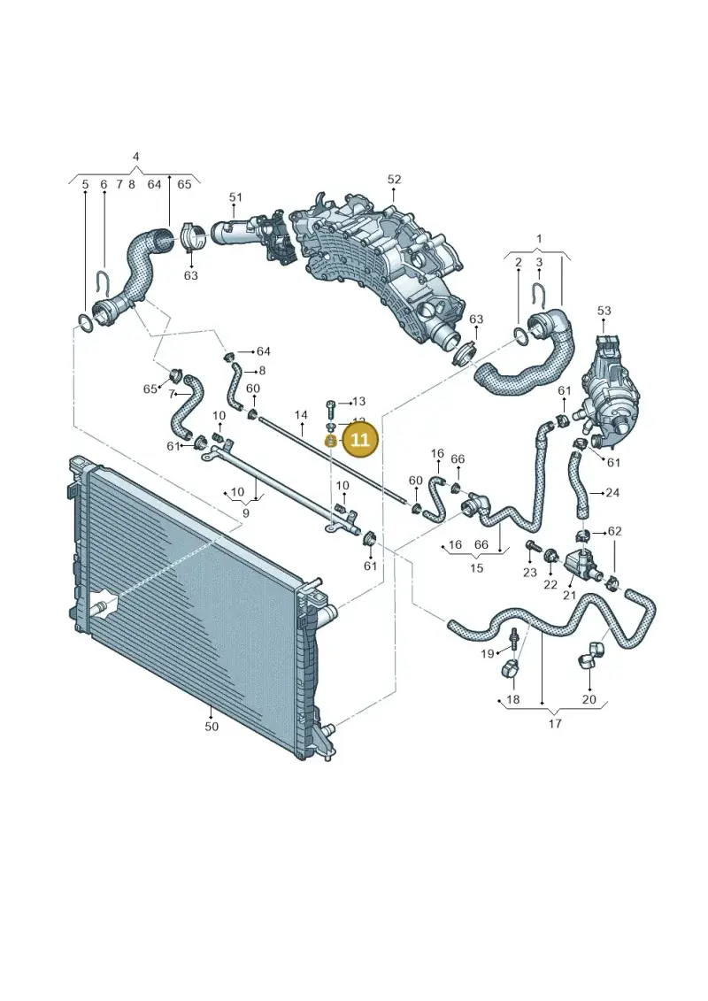 1K0129734B — Audi Q8 Quattro 3,0 (2018-) diagram 859121650, position 11