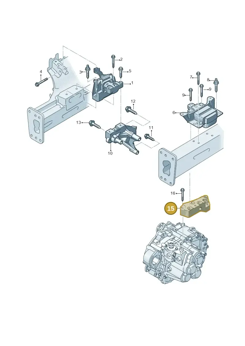 1K0199117CF — Audi A3 Sportback (2019-2021) diagram 793199650, position 15