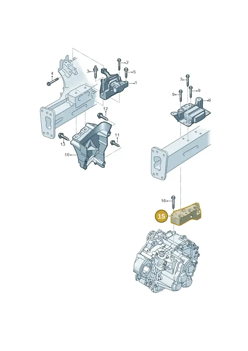 1K0199117CF — Audi A1 sportback 1.0 (2018-) diagram 884199200, position 15