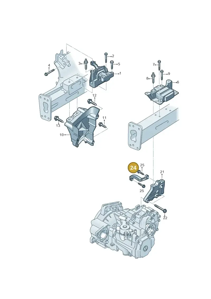 1K0199359E — Audi A1 sportback 1.0 (2018-) diagram 813199520, position 24