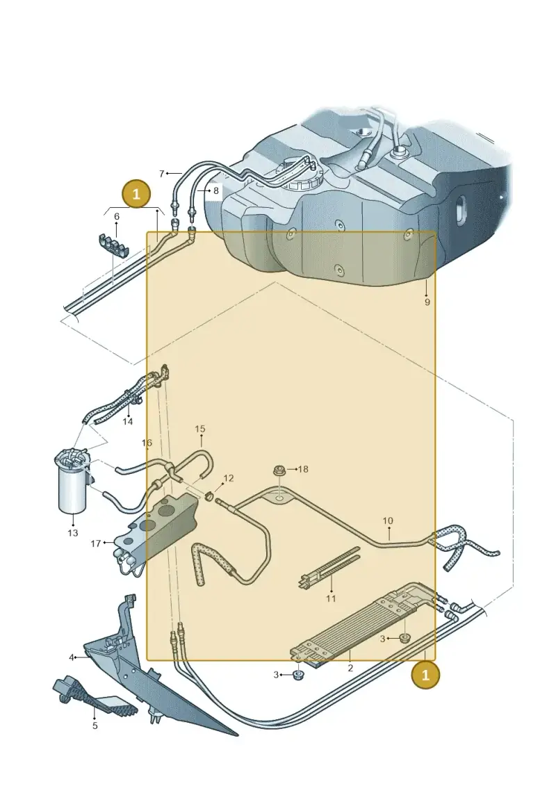 1K0200059BE — Audi A3 Sportback (2008-2013) diagram 642201270, position 1
