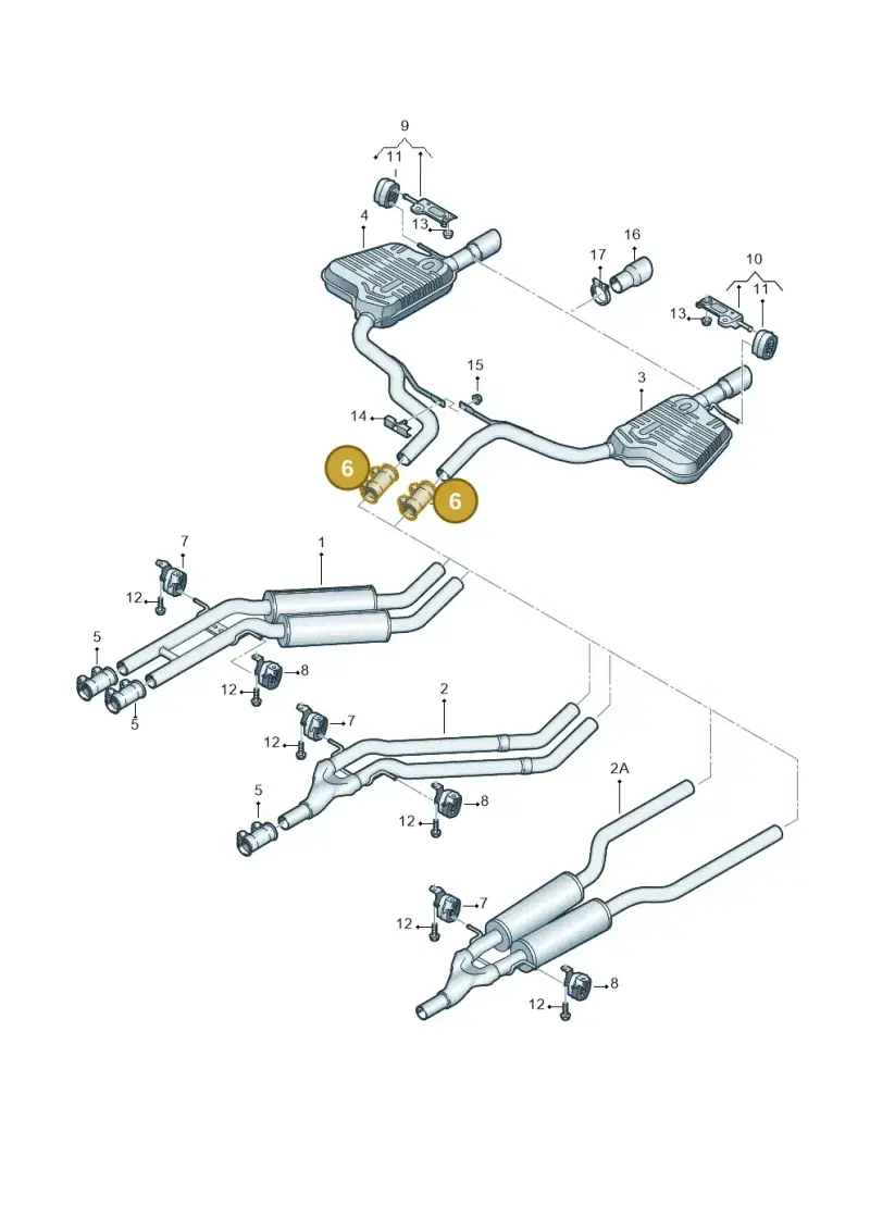 1K0253141F — Audi A6/S6/Avant/qu.   05> (2004-) diagram 448253800, position 6