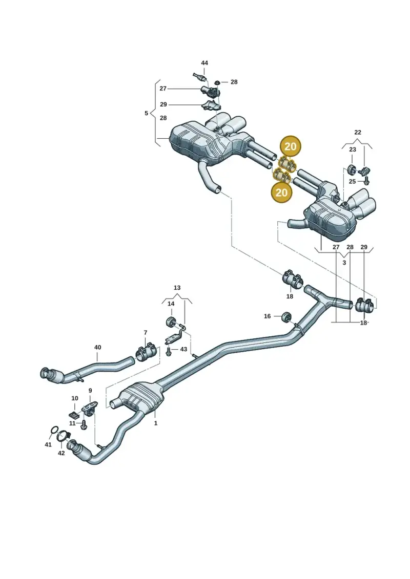 1K0253141F — Audi A5 Limo 2.0 (2024-) diagram 8wk253860, position 20